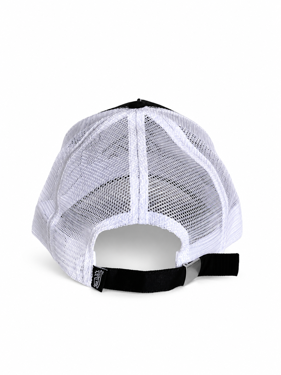 Von Dutch Black and WHITE TRUCKER HAT WITH DAD FASTENING