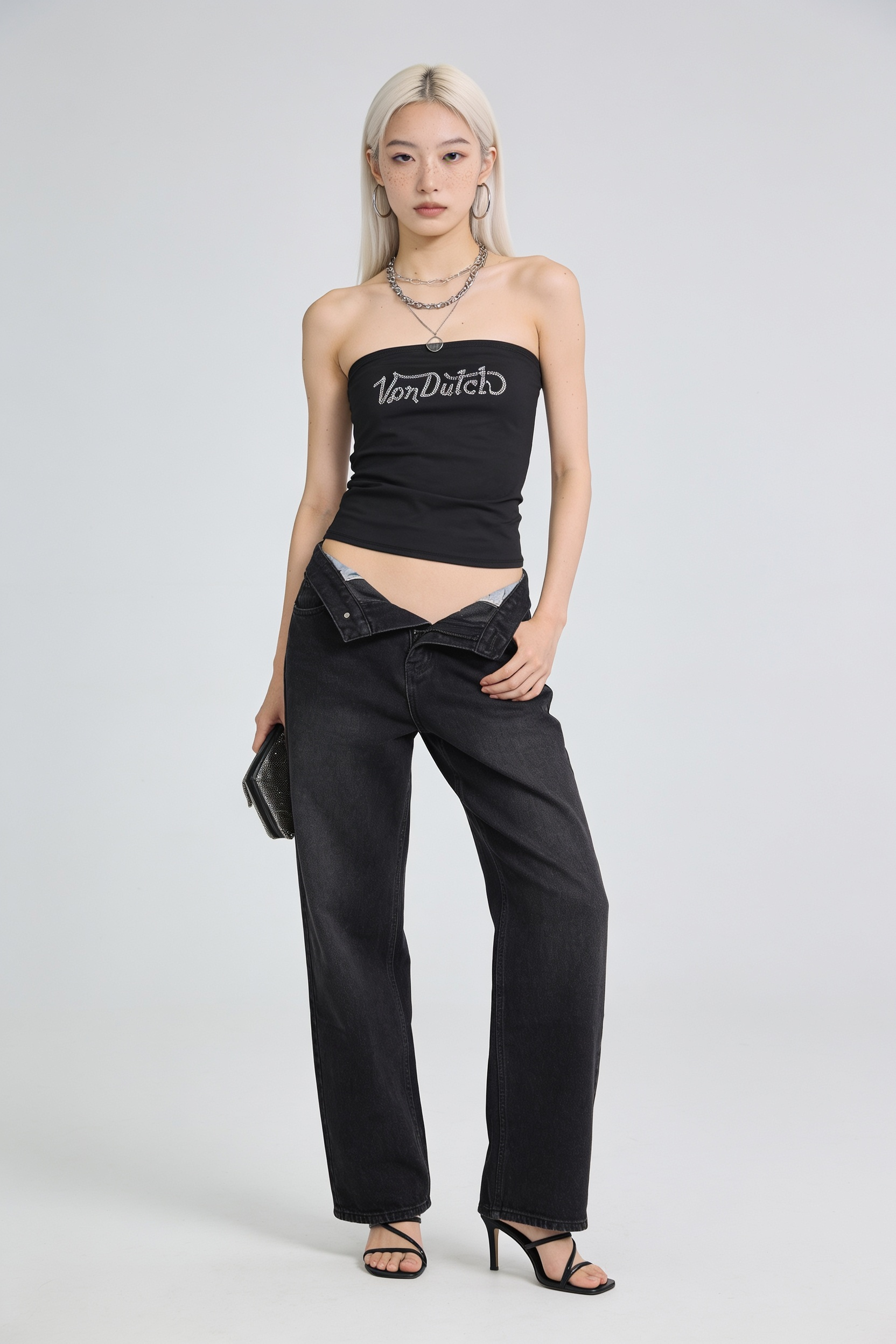 DIAMONTE STRAPLESS (BLACK)