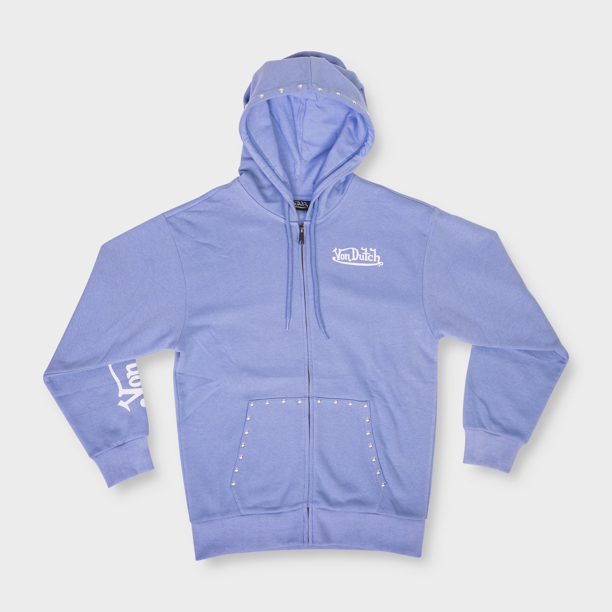 STUDDED HOODIE (LAVENDER)