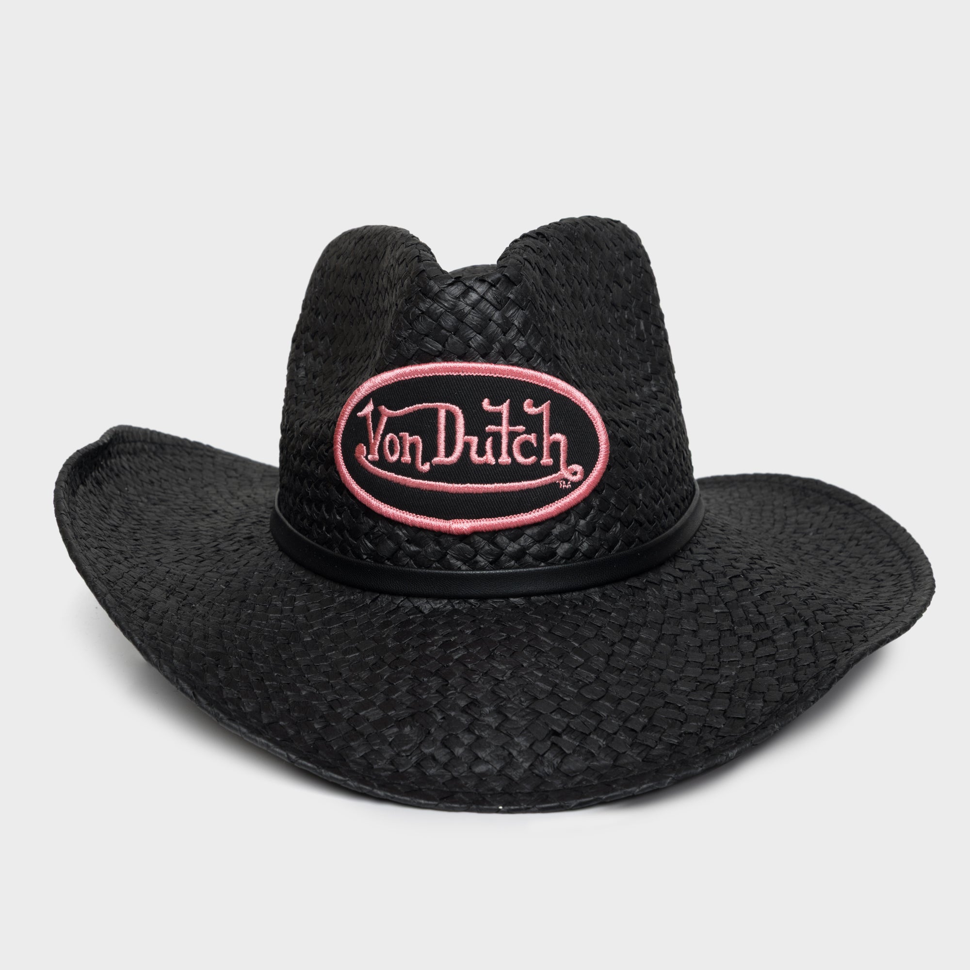 COWBOY HAT WITH PINK LOGO PATCH