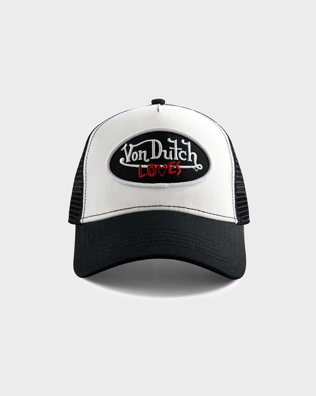 BLACK & WHITE VON DUTCH LOVES CLASSIC TRUCKER