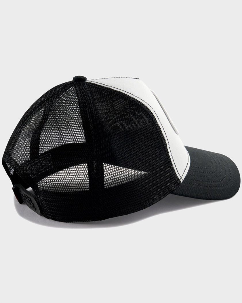 BLACK & WHITE VON DUTCH LOVES CLASSIC TRUCKER