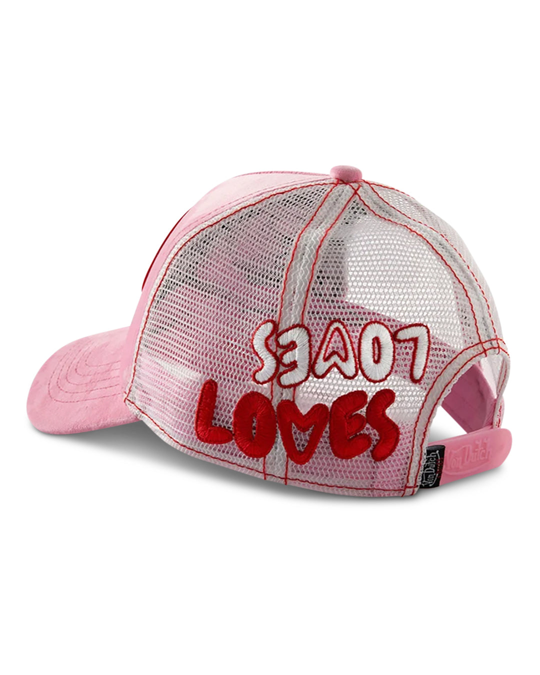 Von Dutch PINK VELVET VON DUTCH LOVES TRUCKER HAT