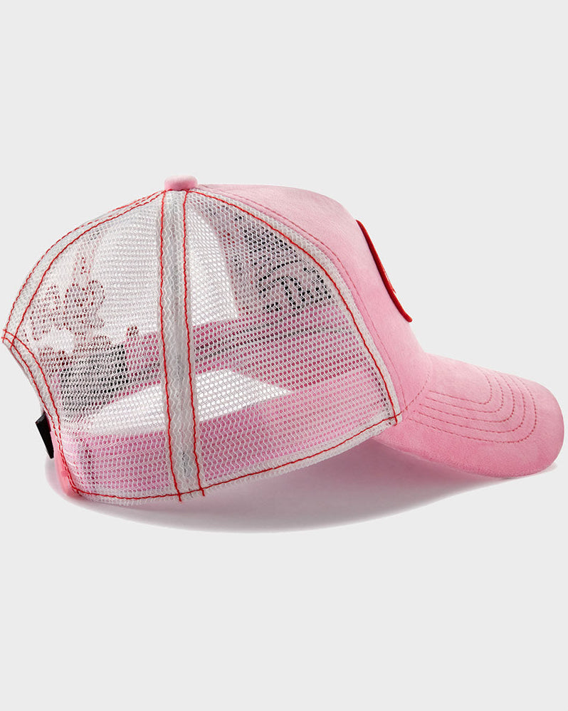 PINK VELVET TRUCKER