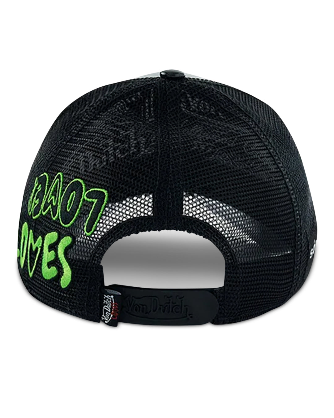 Von Dutch IRIDESCENT BLACK AND GREEN TRUCKER HAT