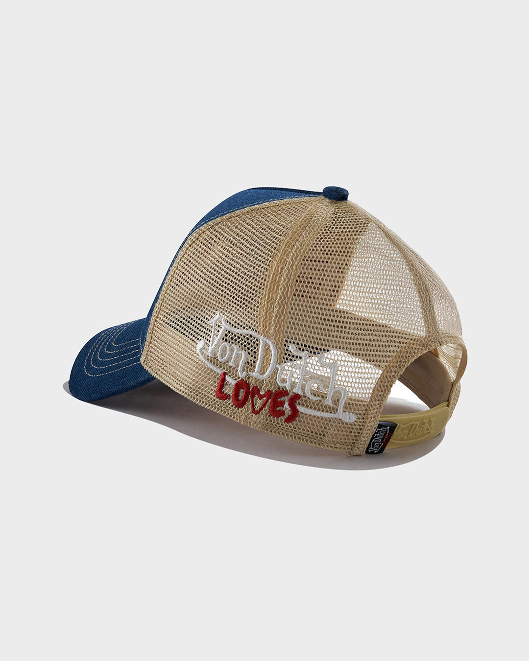 DARK BLUE DENIM HEART  TRUCKER