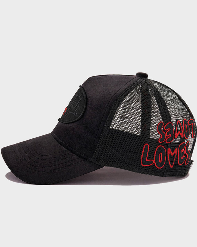 VON DUTCH LOVES BLACK VELVET Snapback Trucker Hat | Von Dutch UK