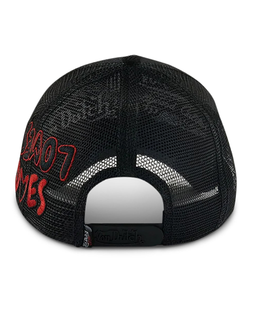 Von Dutch Loves BLACK LARGE HEART TRUCKER HAT
